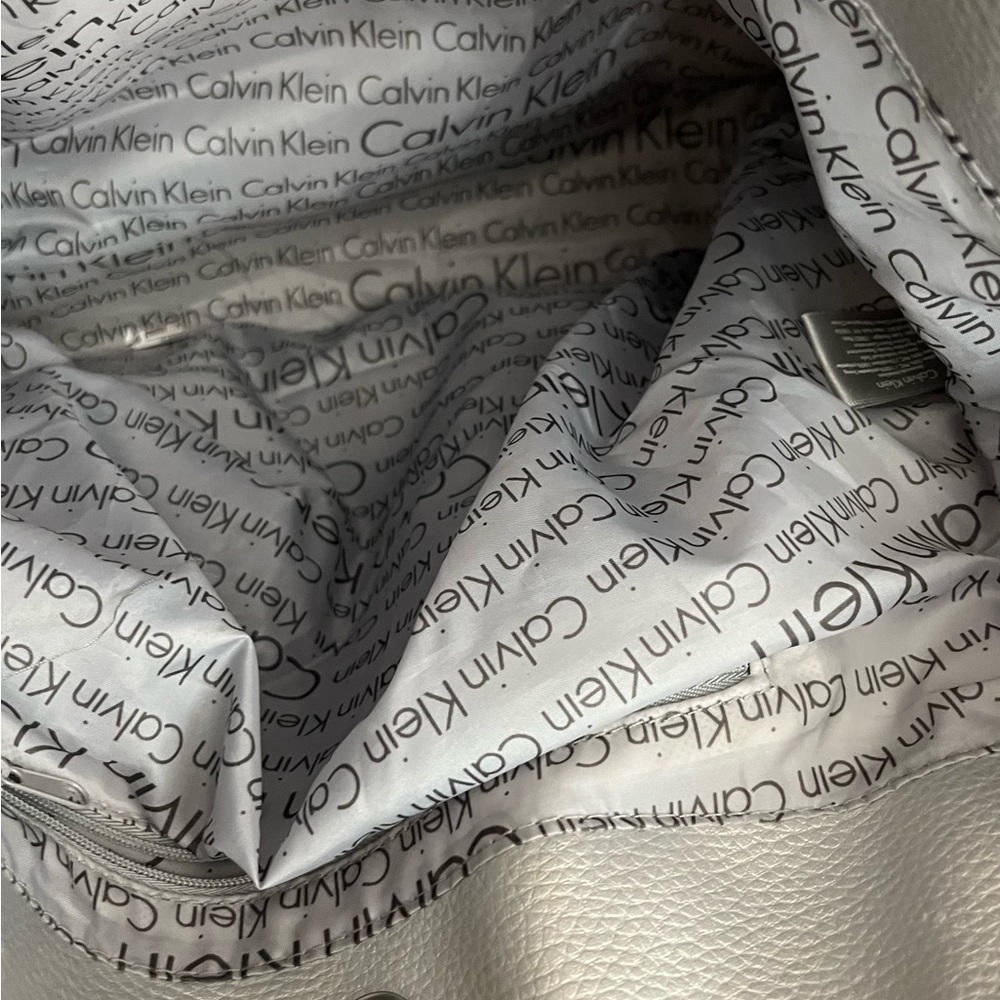 Calvin Klein silver big purse